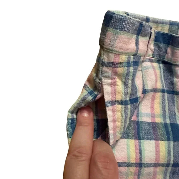 Janie & Jack | Plaid Linen-Cotton Shorts (2T) - Picture 2 of 6